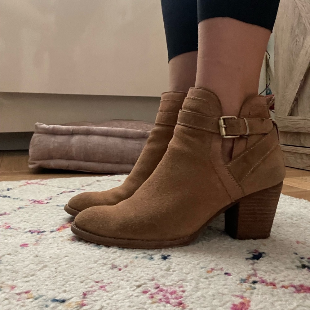 Sam Edelman Brown Heeled Booties
